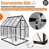 UISEBRT Premium Gewächshaus Aluminium 230x180x195cm, 4.14m² Produktbild-Vorschau 3