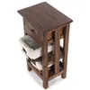 TELEFONTISCH "RATTAN 70" | 70x38x28cm (VxŠxH), mahagón | Náhľad obrázku produktu 4