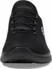 A close-up, front-facing view of a black Skechers shoe. Náhled obrázku produktu