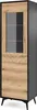 Jasper W54 - Vitrína, dub evoke, černá, šířka 54 cm, výška Náhled obrázku produktu 2