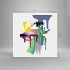 Bilder auf glas - Abstraktion modern - 40x40cm - Glasbilder Produktbild-Vorschau 3