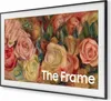 A Samsung Frame TV displaying a floral painting with the text 'The Frame' overlaid. Voir les images du produit