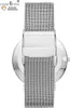 Damen Armbanduhr silber Zirkonia Edelstahl Milanaise Mesh Produktbild-Vorschau 5