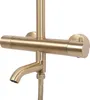 rea Duschgarnitur Gold Thermostat Brush Lungo Höhe 1.17m Produktbild-Vorschau 8