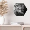 DEQORI Glasbild Echtglas 40x35 cm 'Königliches Antlitz' Produktbild-Vorschau 3
