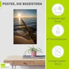 ARTland Poster Buhnen und Sonnenuntergang Ostsee Größe: Produktbild-Vorschau 2