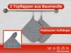 2er Set Topflappen aus Baumwolle, 24x24 cm, grau Produktbild-Vorschau 3