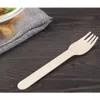 Set di forchette monouso 100 pezzi posate in legno Anteprima dell’immagine prodotto 4