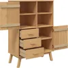 Credenza OLDEN Brown 85x43x125 cm in legno massiccio di Anteprima dell’immagine prodotto 5