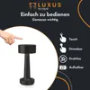 Luxury - Lampada da tavolo touch - Sara - Nero - H21 x Ø9 Anteprima dell’immagine prodotto 2
