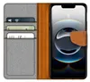 A flip case for a smartphone, showing card slots and the phone screen. Produktbild-Vorschau