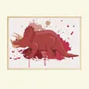 Dinosaurier Bilder 4er Set DIN A4 Kinderzimmer Wandbilder Produktbild-Vorschau 5