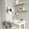 Design Stahlmagnettafel Schwarz Rund 47cm Früher Vogel Produktbild-Vorschau 2