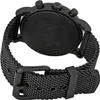 A close-up view of the back of a black Emporio Armani watch, showing the band and buckle. Produktbild-Vorschau