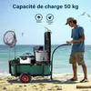 Chariot de pêche Vert Noir 1600 x 500 x 800 mm Charge 50 kg Voir les images du produit 2