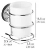WENKO Bicchiere portaspazzolino Portadentifricio Bagno Anteprima dell’immagine prodotto 9
