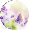 MuchoWow® Aluminium Wandkreis Lavendel - Schmetterling - Produktbild-Vorschau 1