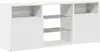 vidaXL TV-Schrank mit LED-Leuchten Weiß 120x30x50 cm Produktbild-Vorschau 2