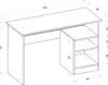 Scrivania in legno "Bahar" - 120 x 50 x 74 cm - Bianco Anteprima dell’immagine prodotto 1
