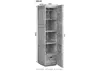 MASSIVMOEBEL24 | Armoire penderie 48x61 Palissandre huilé Voir les images du produit 5