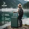 DEUBA TRAVEL Koffer Set 3tlg Hartschalenkoffer Dunkelgrün Produktbild-Vorschau 9