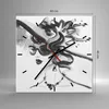 Wanduhr - Quadrat - Glasuhr - Frau Modell - 40x40cm - Produktbild-Vorschau 3