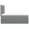 Boxspringbett mit Matratze Hellgrau 140x190 cm Stoff Produktbild-Vorschau 5