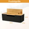 Kabelmanagement Box mit Bambusdeckel, Kabel Organizer für Produktbild-Vorschau 2