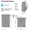 Rucksack Damen Hydro Compact aus Plane wetterfest Produktbild-Vorschau 8
