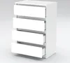 Kommode mit 4 Schubladen Weiß Matt 60x33,5x92,5 Sideboard Produktbild-Vorschau 8