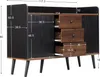 Buffet Fortuna Lai avec trois tiroirs et salon - Buffet Voir les images du produit 5