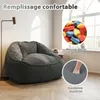 Pouf géant pour adulte, rembourrage en mousse déchiquetée, Voir les images du produit 5