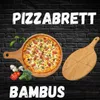 Hausleben 2er Set Pizzabretter rund mit Griff aus Bambus, Produktbild-Vorschau 2