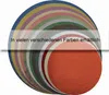 Kissenbezug rund 80 cm bordeaux Leinenoptik Kissenhülle Produktbild-Vorschau 5