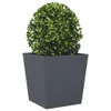 vidaXL Pflanzkübel Anthrazit 50x50x50 cm Stahl Produktbild-Vorschau 3