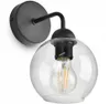 LUXOLAR Wandlampe LED Glasschirmen Schwarz E27 60W - Produktbild-Vorschau 2