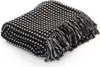 Überwurf Baumwolle Kariert 125x150 cm Schwarz Produktbild-Vorschau 1
