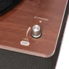 A close-up view of the control panel of a retro-style record player. Produktbild-Vorschau