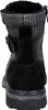 The back view of a black winter boot with a patterned cuff. Anteprima dell’immagine prodotto