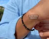 LAVISA Granaat edelsteen armband - 4 mm parels - Echte Productafbeelding-voorbeeld 9