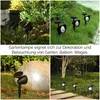 Collage of four images showing solar garden lights in various outdoor settings. Produktbild-Vorschau