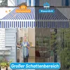 Fiqops Markise Sonnenmarkise Gelenkarmmarkise Balkonmarkise Produktbild-Vorschau 3
