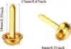 100 Stück Musterbeutelklammer Gold, 1.7 x 0.8cm Metall Produktbild-Vorschau 2