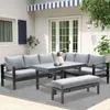 MEXO Gartenmöbel Set Aluminium 8 Personen, Modulares Produktbild-Vorschau 14
