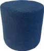 Samt-Hocker ZEFIR DOT 40x40 cm rund – stilvoller Sitzhocker Produktbild-Vorschau 1
