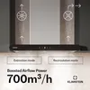 Klarstein CurveVent digestor– nástenný digestor 60 cm, Náhľad obrázku produktu 3