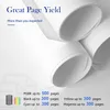Rolled up papers with text about page yield. Produktbild-Vorschau