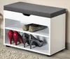 Kesper Schuhregal weiß grau Polyester MDF-Platte 30 cm x 60 Produktbild-Vorschau 3