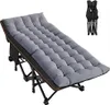 Klappbares Feldbett Gartenliege mit Auflage & Tragetasche Produktbild-Vorschau 1
