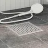 vidaXL Scarico doccia a punto argento 20 x 20 cm acciaio Anteprima dell’immagine prodotto 2